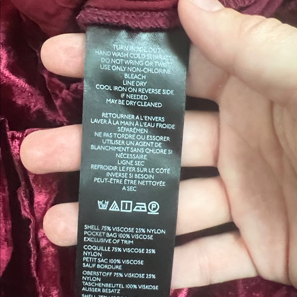 Anthropologie Velvet Pants - Picture 4 of 4